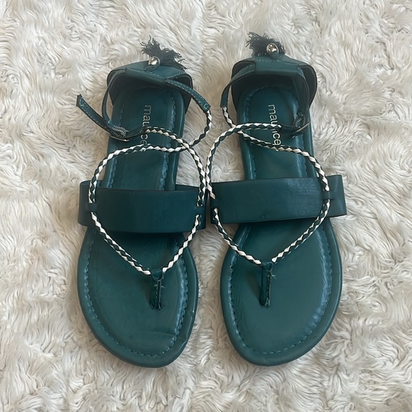 Maurices Shoes - Maurices dark teal flat sandal size 6